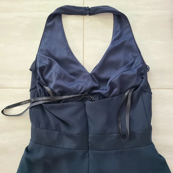 After Six Dress - Halter Dress - Midnight -size 6 - Picture 6 of 12